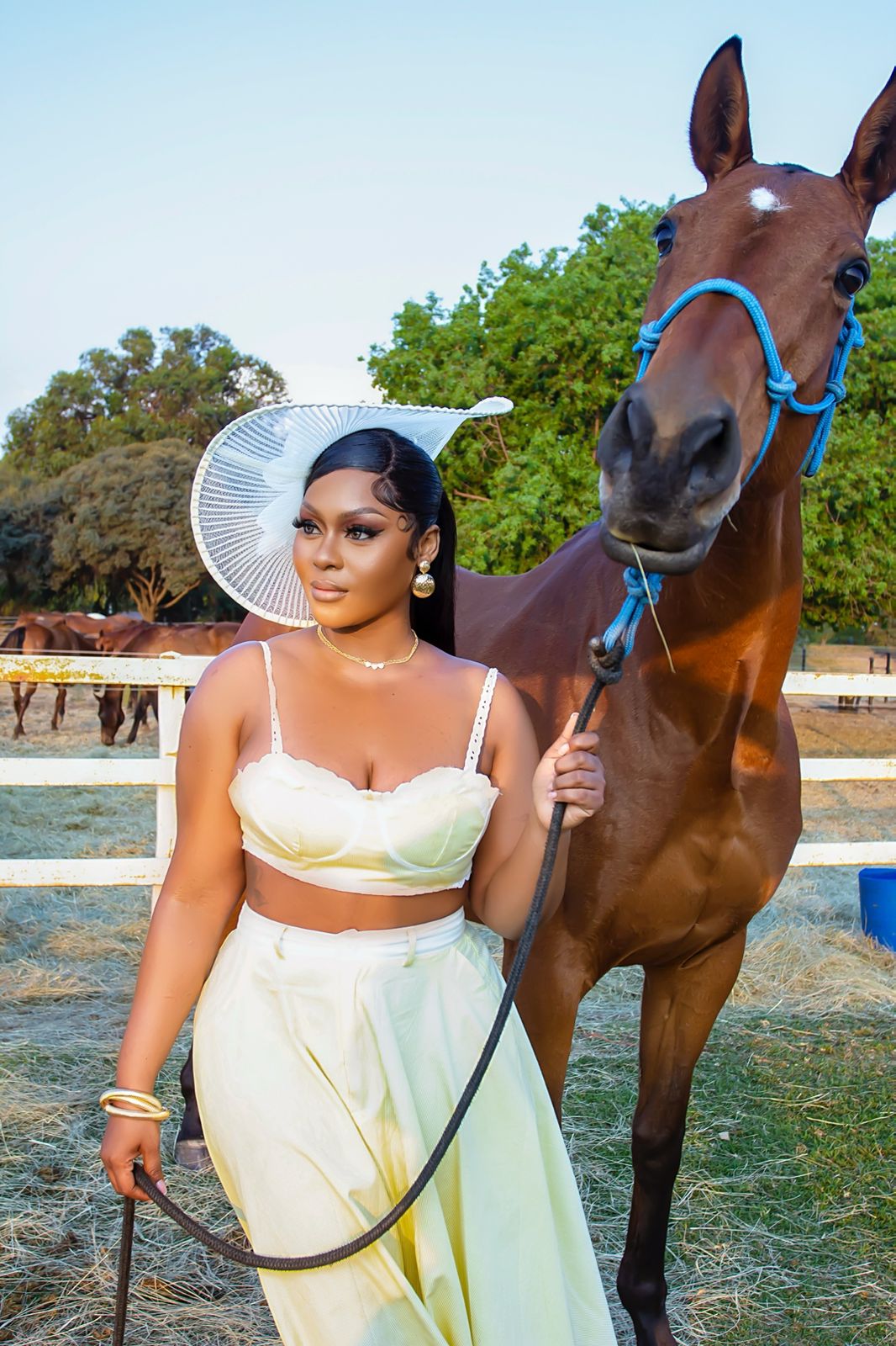 Inno Morolong's first public appearance after her surgery