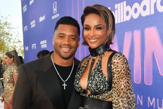Russell Wilson Cheers on Ciara Ahead of His CBS Sports Debut