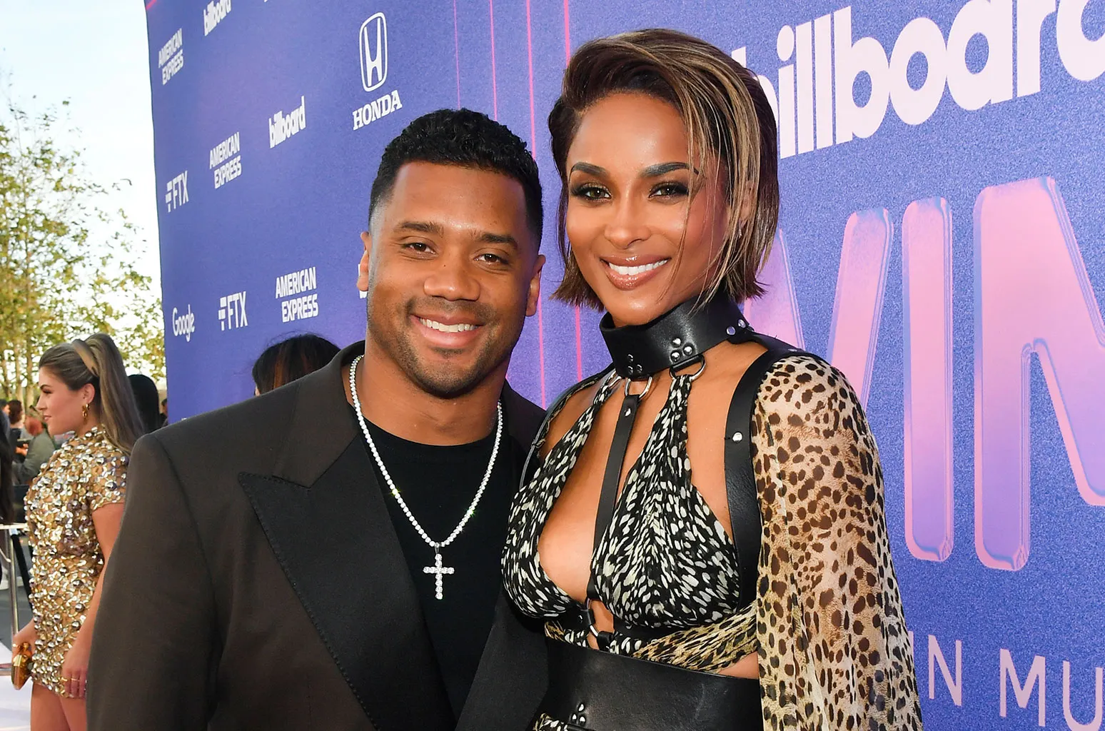 Russell Wilson Cheers on Ciara Ahead of His CBS Sports Debut