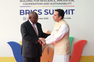 Ramaphosa Arrives In India Ahead Of BRICS Summit